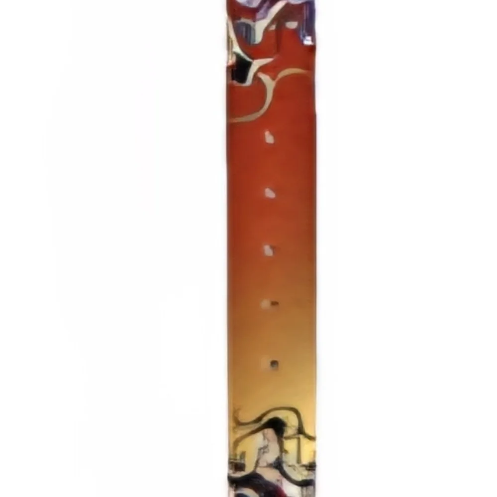 Ed Hardy EH3298 Love Kills Slowly -Kids Brown Gold Leather Belt XL Waist 28
